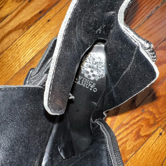 Black Leather Ankle Boots - Picture 8 of 9